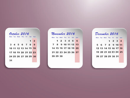 Calendar in St Petersburg Florida