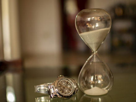 Tax Deadline Extended Hourglass